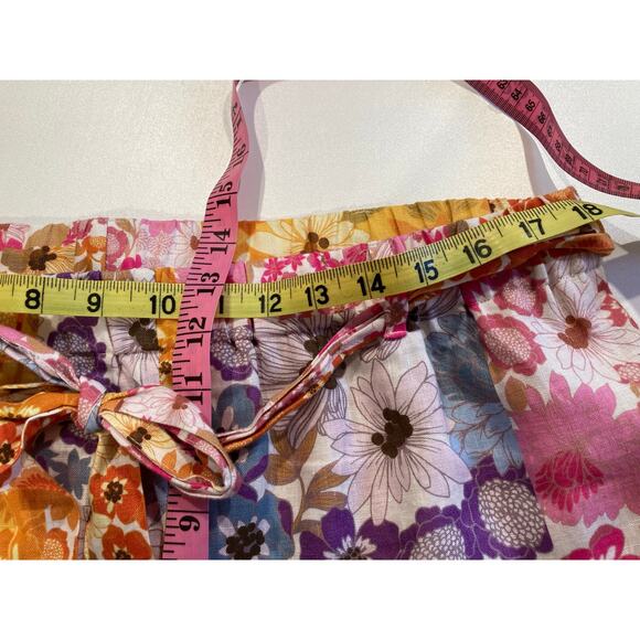 Johnny Was Jade 100% Linen Easy Shorts Large Women’s Colorful Boho Summer Resort - Picture 6 of 7